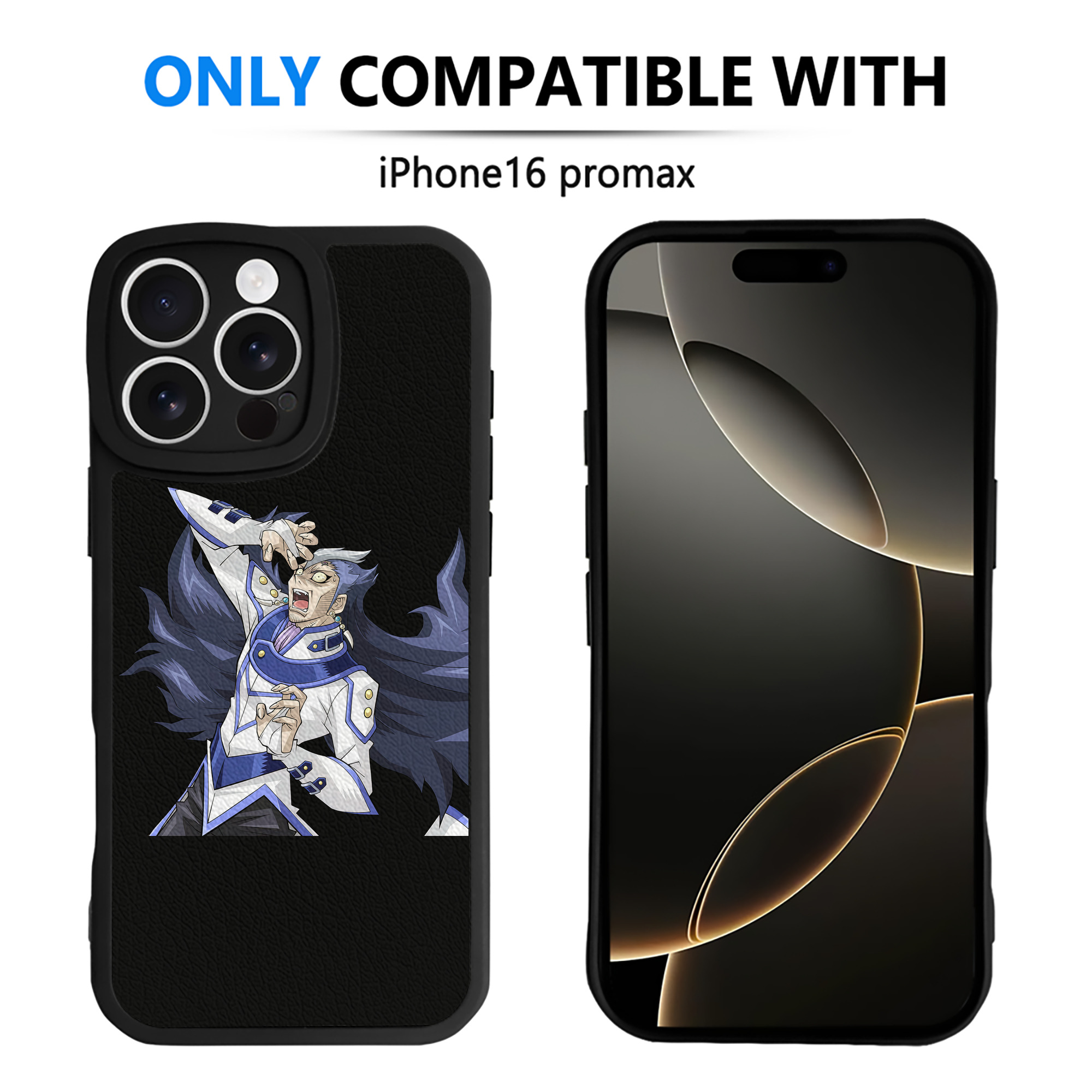 （画像用） 遊☆戯☆王 Yu-Gi-Oh! 【iPhone 16シリーズ対応】シリコンスマホケース（レザー調） 材質：シリコン